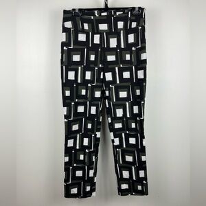 Joseph Ribkoff Geometric Print Pants Size 10